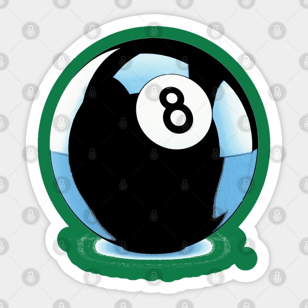 8 Ball Sticker by djmrice